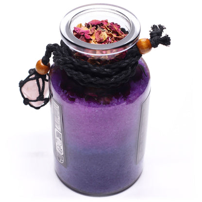 Ancient Witch's Bath Spell, Potion and Rose Quartz Crystal Amulet – Love