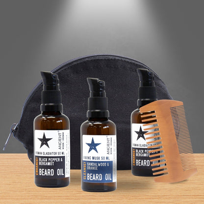 Conjunto de Cuidados para a Barba