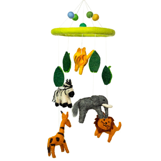 Móbile Artesanal de Feltro – Safari