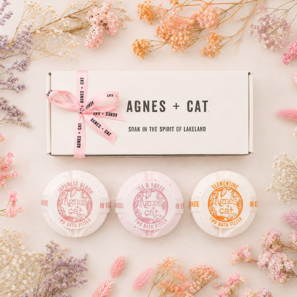 Caixa Presente de Bombas de Banho Floral & Citrus