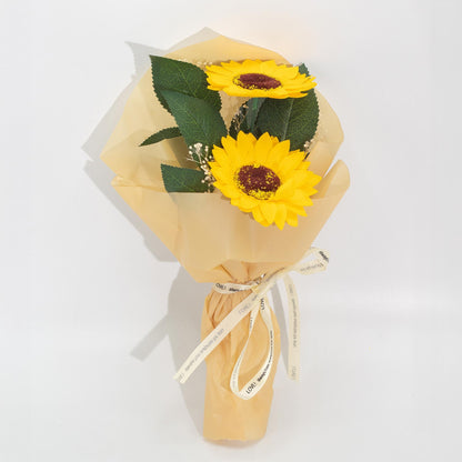 Flor de Sabão – Ramo com Dois Girassóis