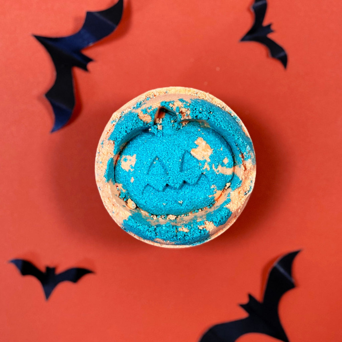 Bomba de Banho de Funcho e Laranja para o Halloween