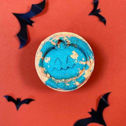 Bomba de Banho de Funcho e Laranja para o Halloween